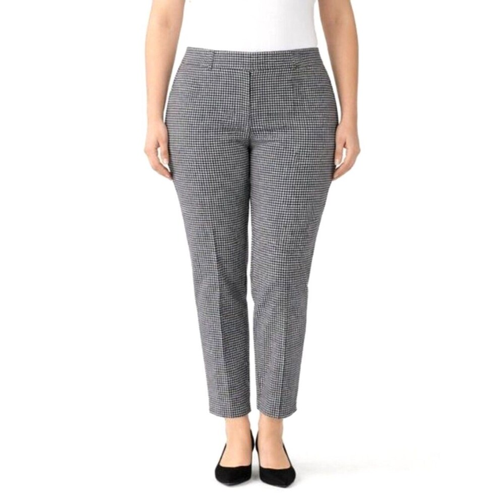 J. Jill Lightweight Gingham Pants Size 14 Pull On